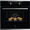 ELECTROLUX Forno Multifunzione SteamBake Serie 600 con Pulizia Pirolitica, Capacità 72 Lt, Classe Energetica A+, Acciaio Inox e Vetro Nero - KODDP66X
