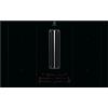 ELECTROLUX Piano ad induzione con cappa integrata Bridge con eXtractor versione aspirante, 4 Piastre, 85 cm, Classe Energetica A+, Nero - KCD84453CK