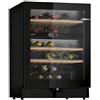 BOSCH Cantinetta vino, Serie 6, 44 bottiglie, 2 zone temperatura separate, Classe Energetica G, Nero - KWK16ABGB