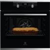 ELECTROLUX Forno Multifunzione SurroundCook, Serie 600, 60 cm, Capacità 72 Lt, Classe Energetica A, Vetro Nero + Acciaio Inox - KOFEH64X - sostituisce KOFEH60X