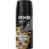 Axe Axe - Spray per il corpo Collision Leather & Cookies, senza sali di alluminio, 150 ml