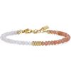 COAI Bracciale di Cristalli da Donna con Perline di Pietre Naturali, Bracciale Pietra di Luna e Pietra del Sole