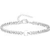 TOLOWOBK Bracciale Uomo con Iniziale A - Z, Argento Acciaio Bracciale Donna o Uomo con Nome Iniziale Braccialetto Uomo Ragazzi Regalo Natale per Papà Mamma Figlia Figlio Nonni Colleghe Coppia (G)