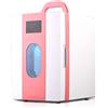 BLUNOA 10 L Mini Frigo Con Finestra Piccolo Frigorifero Portatile Con Raffreddamento E Riscaldamento Congelatore Compatto Da Viaggio Silenzioso Per Auto, Case, Uffici E Dormitori Alimentato AC / DC ( Color :