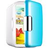 BLUNOA 6 Litri Mini Frigo Per Camera Da Letto 8 Può Frigorifero Da Tavolo Frigo Compatto Per La Cura Della Pelle Riscaldatore Per Alimenti E Bevande Per Camera Da Letto, Ufficio, Dormitorio, Auto ( Color : B