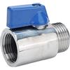 Nimomo Valvola a Sfera, Sfere per Rubinetti 5/8 pollici multiuso BSP PN63 Mini valvola sfera in acciaio inossidabile 304 sanitaria femmina maschio birra Homebrew Tap Head