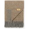 Marzotto Home Plaid Roberto in lana con motivo a rombi e frange
