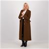 Caterina Lancini Cappotto lungo in panno velour anche Petite