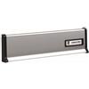 SILMEC Placca buca lettere 376x90 mm in alluminio verniciato argento Silmec 10-650.72
