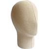 Ｚｉａｌｏｆｉ Espositore per Cappelli, Parrucche E Occhiali in Lino, Modello per Uso Aziendale con Base, Opzione 3-Stile corto