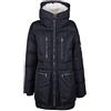 Tommy Hilfiger Parka con Cappuccio Sherpa Trapuntato Pesante Cappotto, Nero, X-Large Uomo