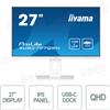 IIYAMA XUB2797QSN-W2 - Monitor Prolite 27 Pollici IPS QHD 1ms Flicker Free Speaker - USB-C Dock - Colore Bianco - IIYAMA