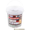 Connex Secchiello Viti TPS Testa Piana Svasata, Zincatura Anti Corrosione Giallo, Misura 6 x 100 mm, Confezione 85 pezzi