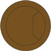 Trend Inserti Passacavi CTI/80, Set 3, Marrone, ABS, Ø80mm | Set di 3 inserti passacavi con piastra ribaltabile a molla, per scrivania e piani di lavoro, facile da montare CTI/80/PK2