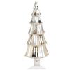 GOODWILL Albero Di Natale Vetro Medio Argentato