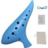 rayzm Ocarina in Plastica Alto C a 12 Fori, 13 Note in Do Maggiore, Strumento a Fiato Ocarina con Borsa per Principianti