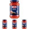 Barilla Sugo Pronto di Pomodoro 100% Italiano con Olive Nere, Olive Verdi e Olio Extravergine d'Oliva, 400g (Confezione da 4)