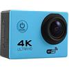 DIGNIFE Action Camera, 2,0 H16-6S Azione fotocamera HD, 720p Impermeabile Dvr Wifi Sport Camera, telecamera telecomandata Dash fotocamera, videocamera di registrazione ad anello(Blauw)