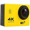 DIGNIFE Action Camera, 2,0 H16-6S Azione fotocamera HD, 720p Impermeabile Dvr Wifi Sport Camera, telecamera telecomandata Dash fotocamera, videocamera di registrazione ad anello(Yellow)