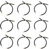 UNICRAFTALE 10 pz Braccialetti con Cursore Bracciale in Cordoncino Intrecciato in Nylon Bracciale Am aglie Nere da 22-23cm con Accessori in Ottone Catene per Bracciale Regolabili per DIY Gioielli