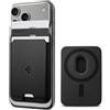 Spigen Valentinus MagFit Portafoglio (3 carte) Magsafe Wallet Magnetico Portacarte Compatibile con iPhone 17/16/15/14/13/12 Modelle, Accessori MagSafe - Nero