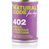 Natural Code For Dog 402 Pollo, Couscous e Zucchini - Natural Code - For Dog 402 Pollo, Couscous e Zucchini - 400GR