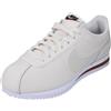 Nike Cortez Leather, Sneaker Donna, Bianco Varsity Rosso Varsity Blu, 41 EU