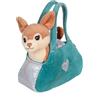 Gipsy Toys - Peluche Sweety Bag Chihuahua Marrone - Borsa Verde - 18 CM