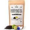 CAMINO DE CABRAS Tisana Detox Earl Grey - Tisana Drenante con Te Nero Sfuso Ceylon & Assam, Bergamotto, Cocco, Vaniglia ed Equiseto | Energizzante & Depurativa | 100g Ingredienti Naturali - CAMINO DE CABRAS®