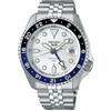Seiko Orologio 5 Sports Automatico GMT Impermeabile 10 Bar Funzioni Opzione Carica Manuale, Data, Lancetta GMT Adatto per Immersioni Blue