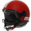 MOMO Design MOMODESIGN - FGTR CLASSIC E2206, Casco Jet, Casco Aperto per Moto e Scooter, per Uomo e Donna, Candy Rosso Opaco/Bianco, XS