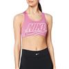 Nike Donna Med Futura Soutien-Gorge Sport Reggiseno Not Applicable, Rosa (Magic Flamingo/White), Small