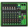 HUSPOO Mixer audio professionale, mixer DJ con 99 effetti digitali DSP, ingresso USB MP3, 48 V, alimentazione phantom, preamplificatore microfono per DJ Mixer Console Sound Studio (DI-8UX)