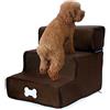 Ruilonghai Scaletta per Cani a 3 Passi, scaletta per Cani, Gatti, Piccola e anziana, Easy Climb Stairs Ladder Assistance