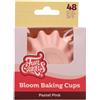 FunCakes Tazze da Forno Bloom Rosa Pastello pk/48, Pirottini per Cupcake Muffin Brownies Tazze di Carta Pirottini sono Resistenti al Grasso, 48 Pezzi