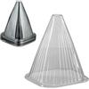 Relaxdays Protezioni per Piante, Set 32 Coni Protettivi Antilumaca e Anti Gelo, Piantine, HLP: 22x19x19 cm, PVC, Grigio