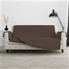 Italian Bed Linen Copridivano COZY antiscivolo e waterproof, 3 posti, marrone