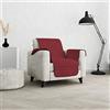 Italian Bed Linen Copridivano COZY antiscivolo e waterproof, 1 posto, bordeaux