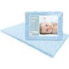 baby idea Babysanity Materasso Lettino Campeggio SFODERABILE Traspirante a Norma EN16890:2017 Federa100% Cotone Oeko-tex® Interno Certificato Certipur™ 60x120x4 OMAGGIO Borsa da Viaggio (Trenino Azzurro)