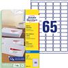 Avery Zweckform, J8651-25, 25 fogli, Mini etichette 38,1 x 21,2 mm