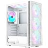 MONTECH Case Montech X3 Mesh Midi-Tower RGB Vetro Temperato Bianco