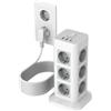TESSAN 12 Prese Ciabatta Multipresa con USB, Multipresa Elettrica con Cavo 10M, Torretta Presa con USB C, Ciabatta Elettrica con Protezione Sovratensione