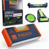 Presch Mini Livelle Set 4 pezzi - Mini, T, circolare e livella a corda - Set completo - Magnete rinforzato per massima aderenza - Vetro acrilico infrangibile