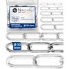 NietFullThings Catena acciaio inox A4 V4A AISI 316 Ø10 mm maglia lunga 0,25 m (25 cm) - DIN 5685 / DIN 766 - carico di rottura indicativo 5000 kg - confezione 1 pz