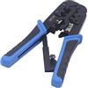 VCELINK Pinza Crimpatrice RJ45 Professionale, Crimpatrice Ethernet anche per RJ12 RJ11 Integra Spelatura, Pinza a crimpare