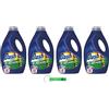 Beni Culinari 4 x Dash Power Detersivo Liquido Lavatrice Anti-Odore Detersivo Liquido Detersivo per Lavatrice 18 lavaggi 900 ml Antiodore + Portachiavi Beni Culinari