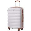 COOLIFE Valigia media, 67cm L,PC+ABS, valigia da viaggio con ruote girevoli