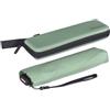 Knirps Ombrello da tasca manuale sottile Ultra US.050 - ultraleggero e piatto - resistente alle tempeste - antivento - 21 cm, Aloe con custodia in EVA, 90 cm