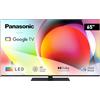Panasonic TN-65W70AEZ, Serie W70 65 inch 4K Ultra HD LED Smart TV, 2024, Google Assistant, Chromecast, Dolby Vision & Atmos, Game Mode, Bluetooth, Per un' Esperienza Visiva Ottimale