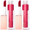 Maybelline New York Lifter Gloss Candy Drop Lucidalabbra con Acido Ialuronico Effetto Rimpolpante Idratante Colore 25 Taffy con Applicatore XL - 2 Flaconi da 5,4 ml